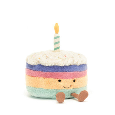 Gâteau d'anniversaire arc-en-ciel Amuseables