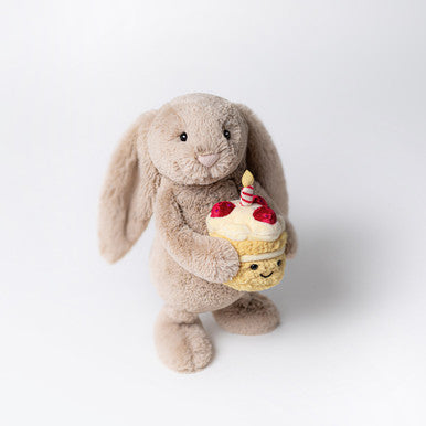 Lapin beige timide 'Anniversaire'