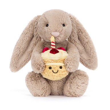 Lapin beige timide 'Anniversaire'