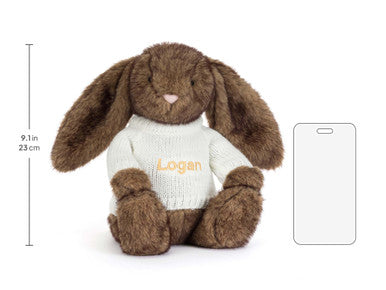 Hoppleston Luxe Bunny avec pull crème personnalisé