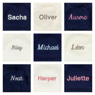 Bashful Luxe Puppy Orlando avec pull crème personnalisé
