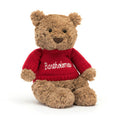 Bartholomew Bear with Personalised Red Jumper