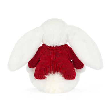 Bashful Luxe Bunny Luna avec pull rouge personnalisé