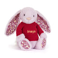 Thistlepop Blossom Luxe Bunny with Personalised Red Jumper