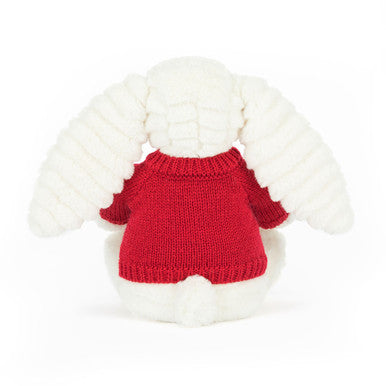 Bashful Luxe Bunny Nimbus with Personalised Red Jumper